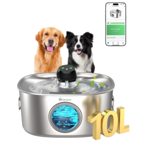 Dog Water Bowl Dispenser, 10L/2.64Gal/338 Oz Automatic Dog Water Fountain