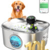 Dog Water Bowl Dispenser, 10L/2.64Gal/338 Oz Automatic Dog Water Fountain with APP & 2.4G WiFi, 5-Filtered Stainless Steel Pet Water Fountain Quiet for Large Dogs Inside and Multi-Pet Hom