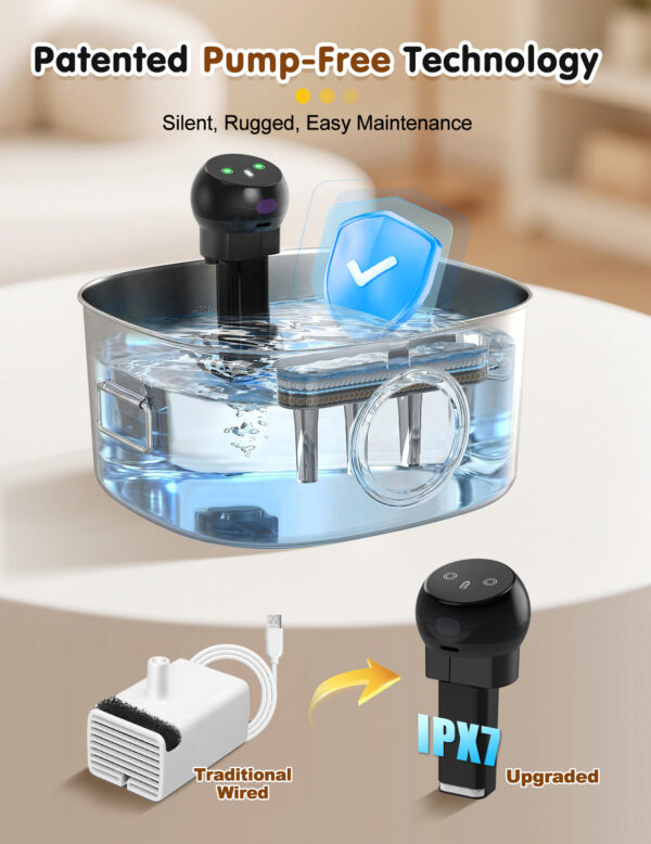 Dog Water Bowl Dispenser, 10L/2.64Gal/338 Oz Automatic Dog Water Fountain