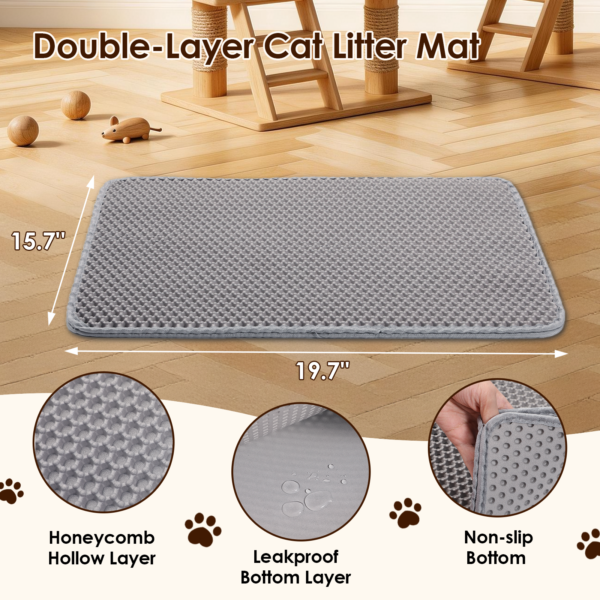 Cat Litter Mat, 19.7'' x 15.7'' Cat Litter Trapping Mat
