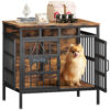 29 Inch Dog Crate Furniture, Heavy Duty Dog Kennel for Small or Medium Dogs, Black