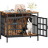39 Inch Large Dog Crate Furniture, Heavy Duty Dog Kennel for Medium or Large Dogs, Black