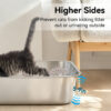 Stainless Steel Cat Litter Box, Metal Litter Pan High Sided Open Top Cat Toilet