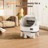 Linvivon Automatic Self Cleaning Cat Litter Box for Multiple Cats